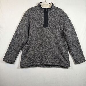 Orvis Sherpa Lined 1/4 Zip Knit Pullover Sweater – Men’s Large